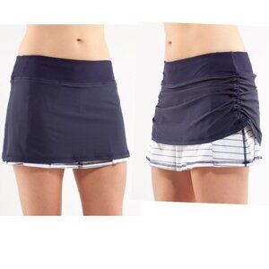 Excellent Lululemon Chase Me Skirt w/ Shorts Running Tennis Sz 4